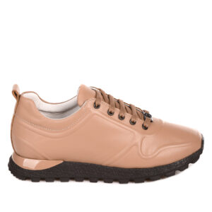 Beige Leather Sneaker