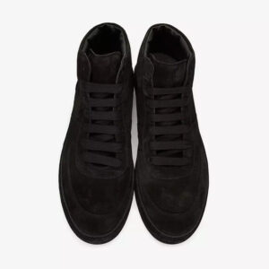 High Top Classic Military Black Suede Sneaker