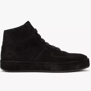 High Top Classic Military Black Suede Sneaker