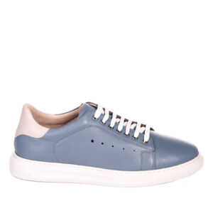 Low Light Blue Leather Sneaker