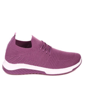 Low Purple Stretchy Runner Sneaker