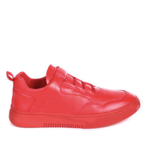 Low Red Leather Sneaker