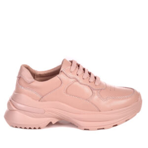 Low Rose Leather Sneaker