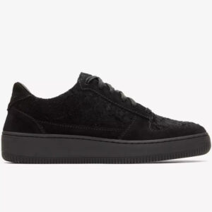 Low Top Classic Military Black Suede Sneaker